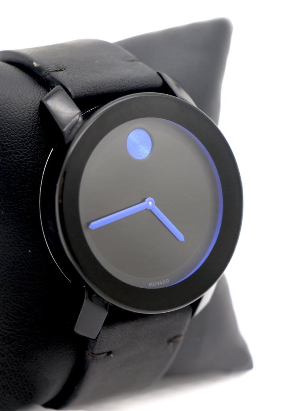Movado Bold Black Dial with Cobalt Blue Accents 3600307